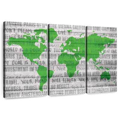 Senne Travel Quotes World Map Green