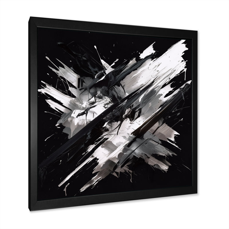 «Exploration des profondeurs du marbre bleu», reproduction sur toile, H 36 po x l 36 po x P 1,5 po, Cadre photo noir