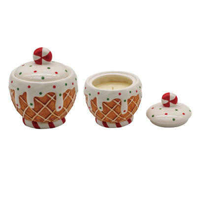 Bougie de Noël en céramique