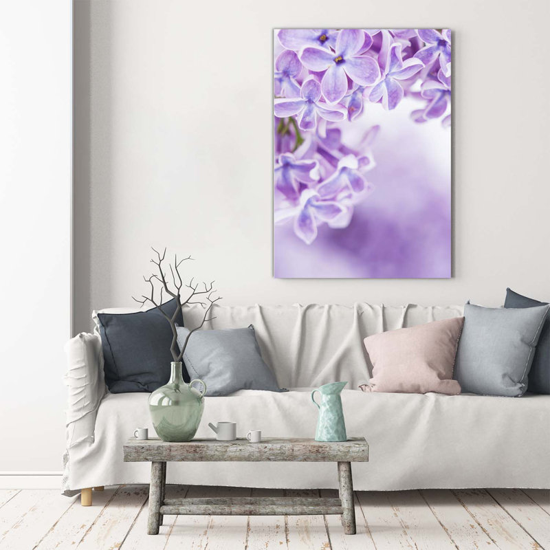 Lilac Flowers - Wrapped Canvas Print
