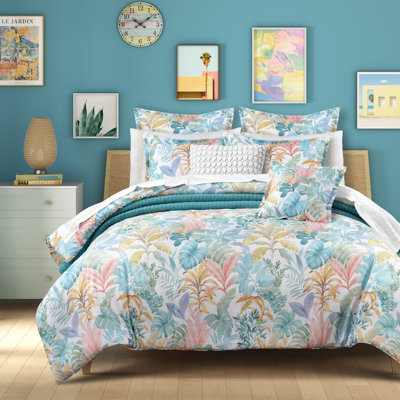 Ensemble d'édredon Breezes turquoise