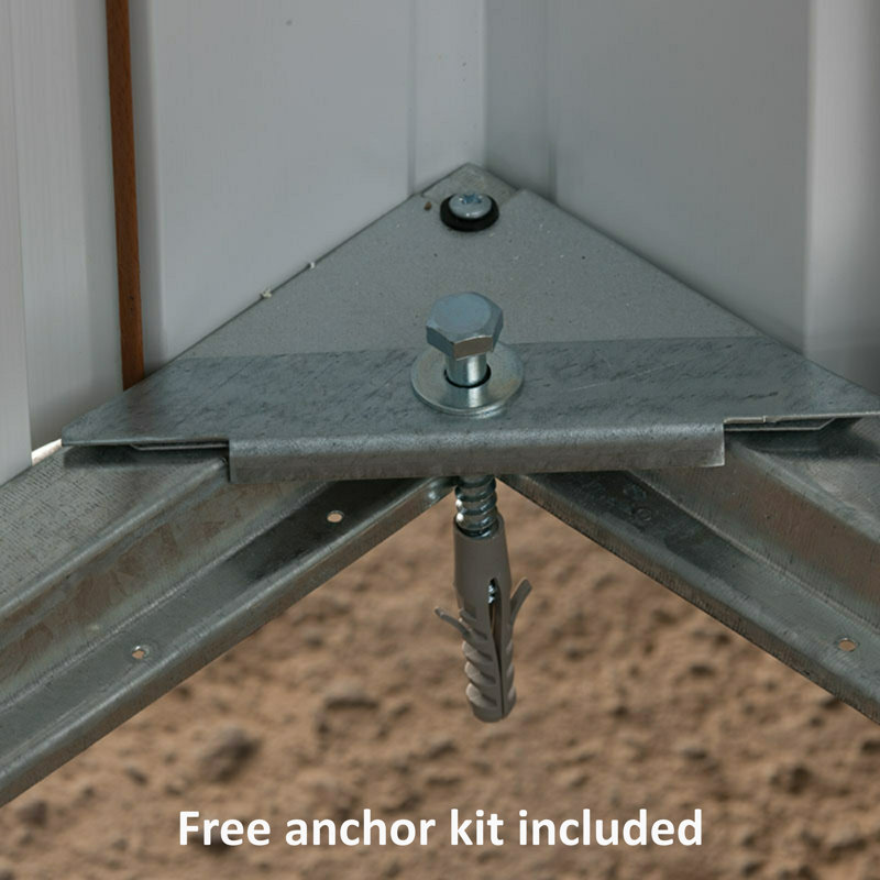 Apex 10 ft. W x 13 ft. D Metal Garden Shed