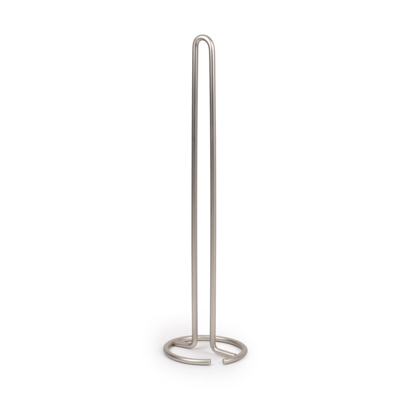 Porte-papier hygiénique sur pied, Nickel satiné