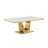 Horrace Marble Top Pedestal Dining Set-2039705246-2039705245