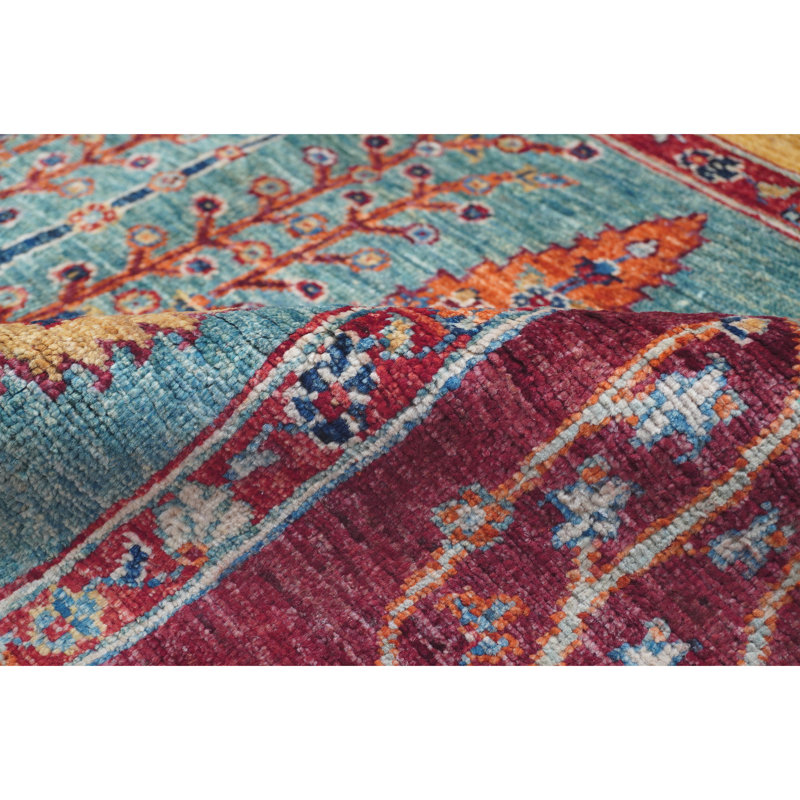 Handmade Wool Geometric Area Rug