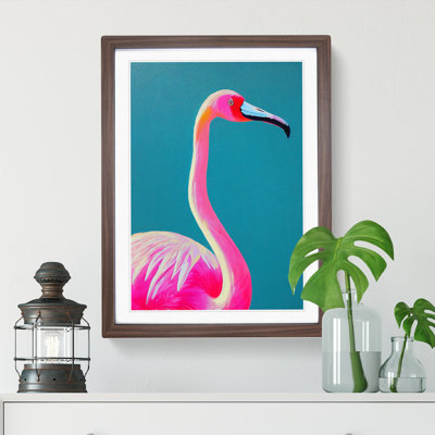 The Pretty Flamingo - Single Picture Frame Print