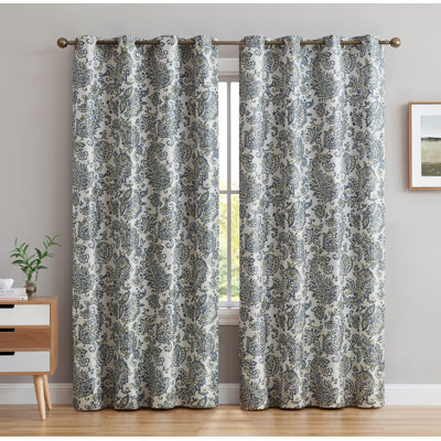 Lovelle Silk Curtain Pair