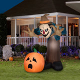 Giant Animated Airblown Inflatable Haunted Scarecrow