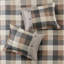 Ensemble de housse de couette Herringbone avec coussins décoratifs brodés