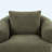 38.2" 360° Swivel Barrel Chair, Upholstered Accent Chair With Included Throw Pillow-1693753562