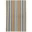 Blue Heron Stripe Handwoven Cotton Rug-4251932
