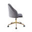Chaise de bureau en velours Auman-729940733