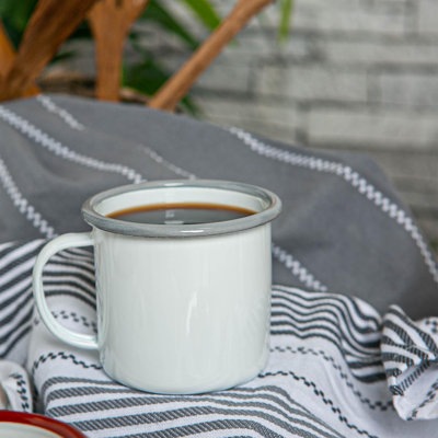 Argon Tableware - Coloured Enamel Mugs - 375ml