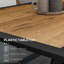 Table de salle à manger rectangulaire en faux bois Stable