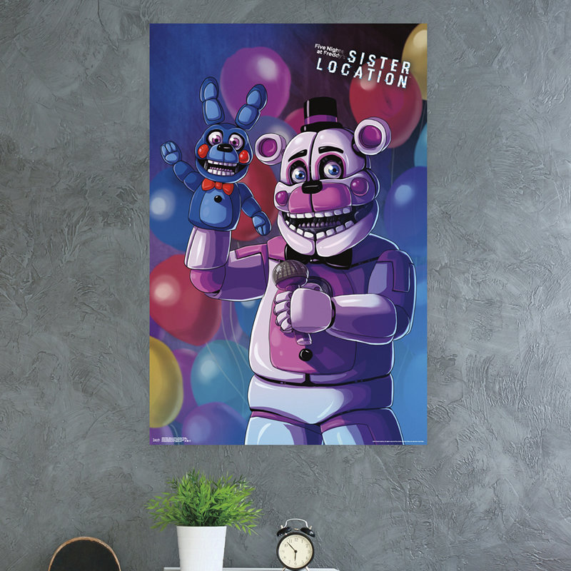 Cinq nuits à freddy : emplacement sœur-impression sur papier freddy funtime
