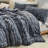 Oceans - Coma Inducer Oversized Comforter Set - Navy Current-113504514