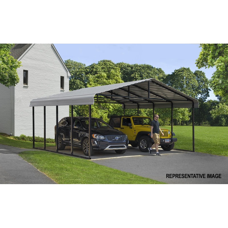 Galvanized Steel Carport, 20X29X9