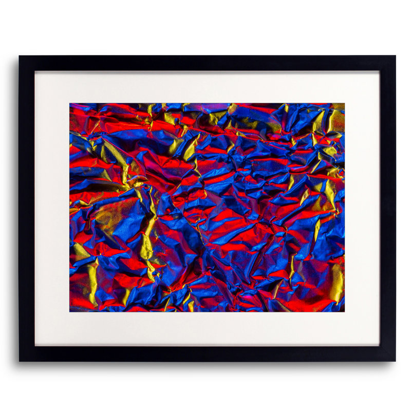 Aluminium Foil Print by Philippe Monthoux, Black Framed Paper, 17.2" H x 21.2" W