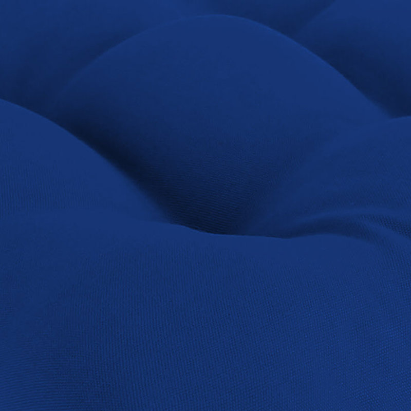 Contoured Outdoor Wicker Seat Cushion, Cobalt