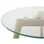 Glass Top Trestle Nesting Tables
