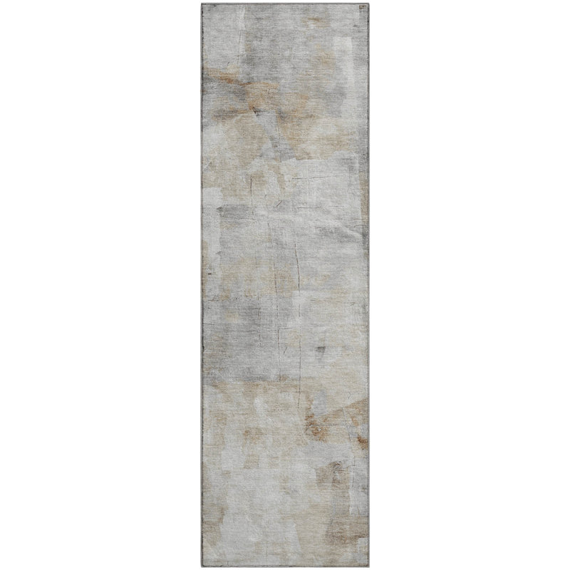 Premium Machine Washable Garett AMF1673 Abstract Rug, Runner 2'3" x 7'6"
