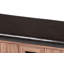 Banc de rangement pour chaussures en similicuir Lena