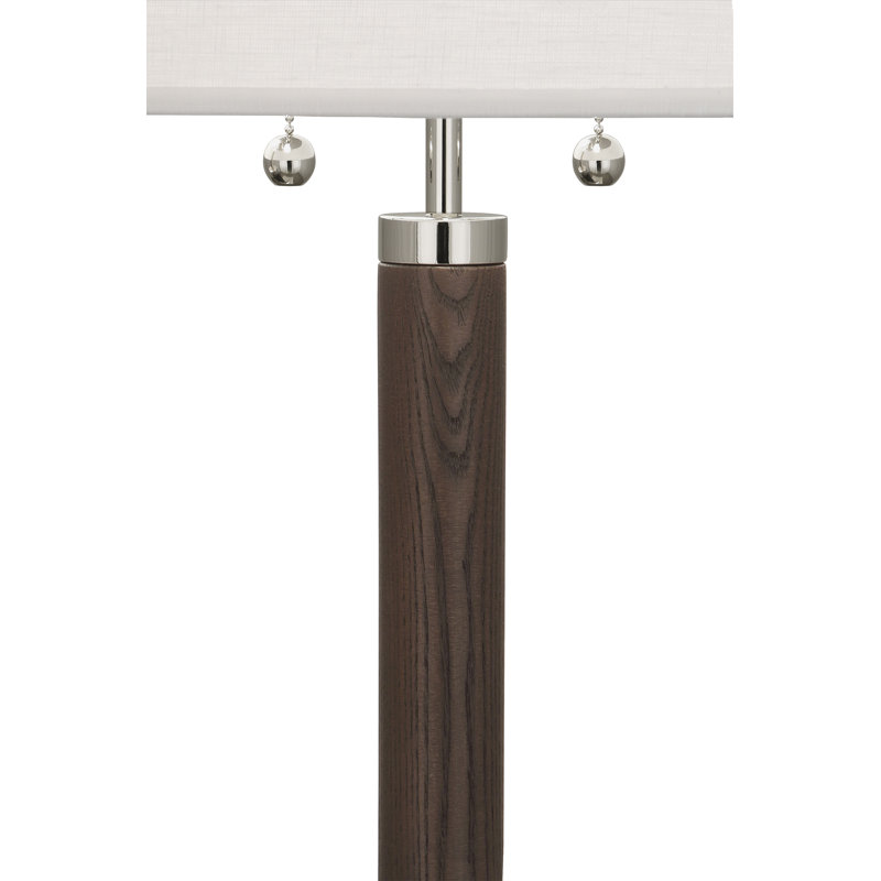 Dexter Table Lamp, Dark Walnut/Polished Nickel