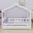 Wooden House Bed With Trundle-371250397