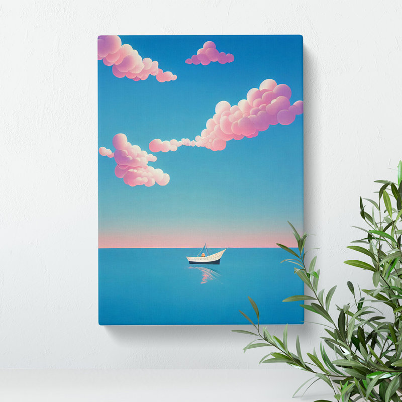 Boat Under The Sky - Wrapped Canvas, 50cm H x 35cm W x 3cm D
