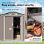Remise de rangement extérieure en métal l 7 pi x P 4,3 pi avec porte double verrouillable (27 pieds carrés)-133420934