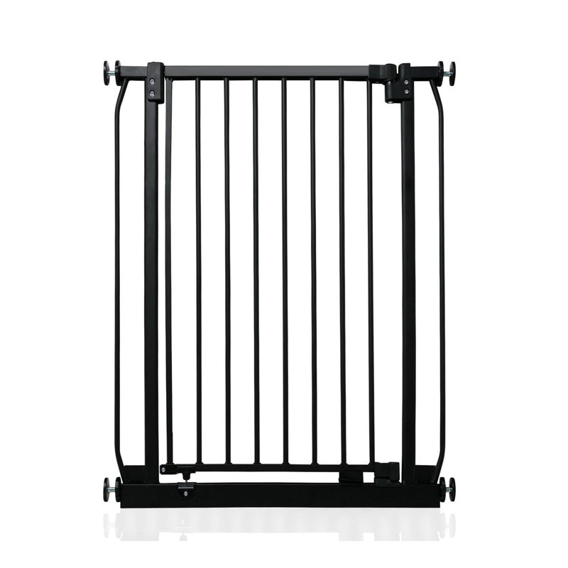 Elite Pressure Safety Gate, 105cm H x 80cm W x 2.3cm D, Matt Black