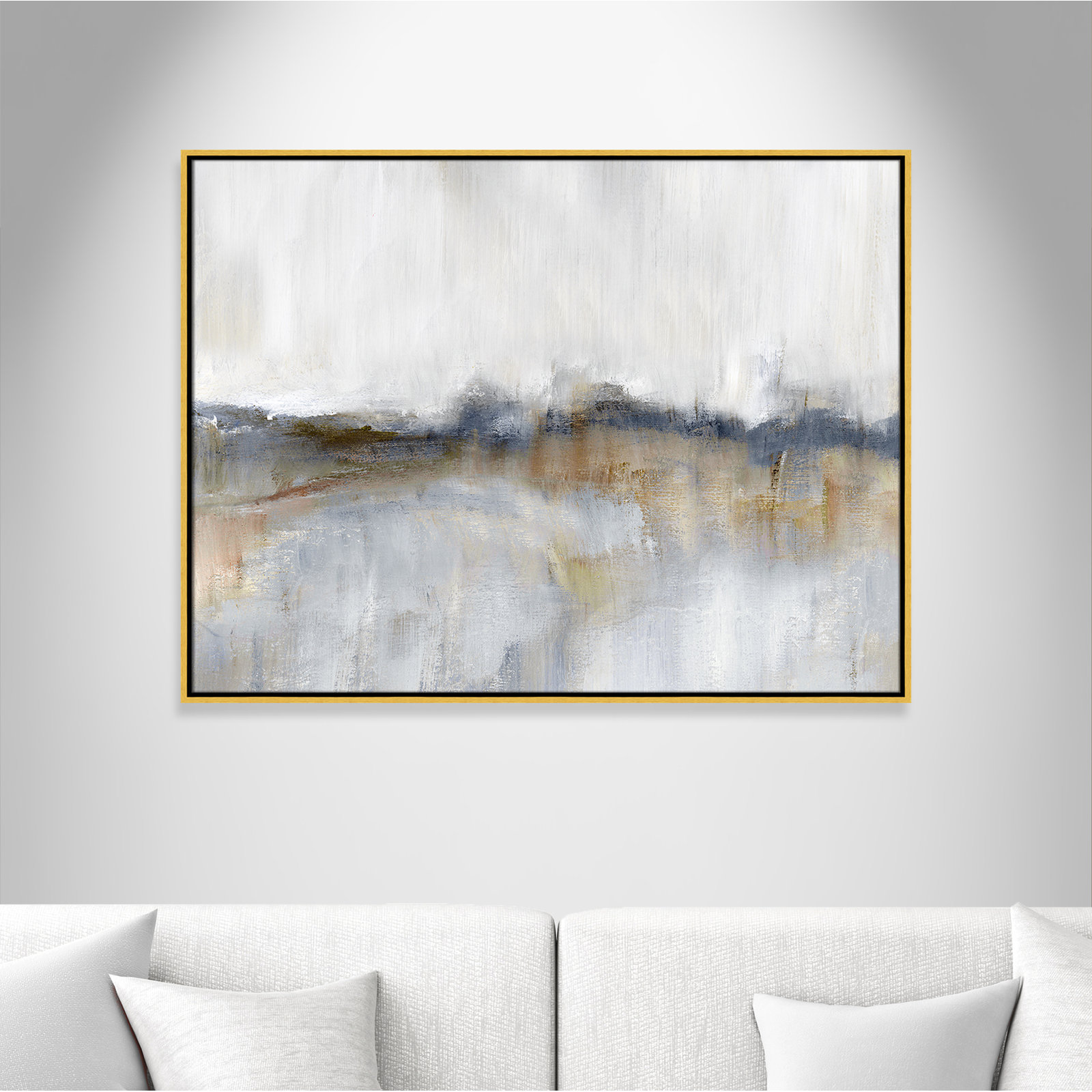 Autumnal Tide Print by Nan, 31.5" H x 41.5" W, Gold