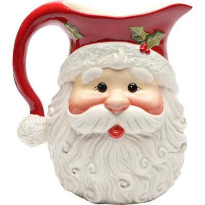 I believe Santa Pitcher-  8 3/8"H