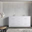 Capot - 2 po X P 19,70 po P 35,00 po Meuble-lavabo autoportant en bois blanc H avec double lavabo blanc