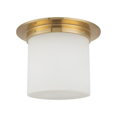 Mineral 11-in Brass Flush Mount