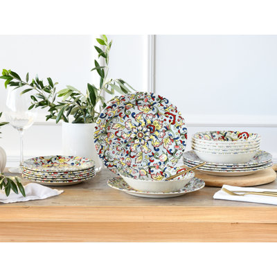 Arabesque Piece Dinnerware Set - Service for 6