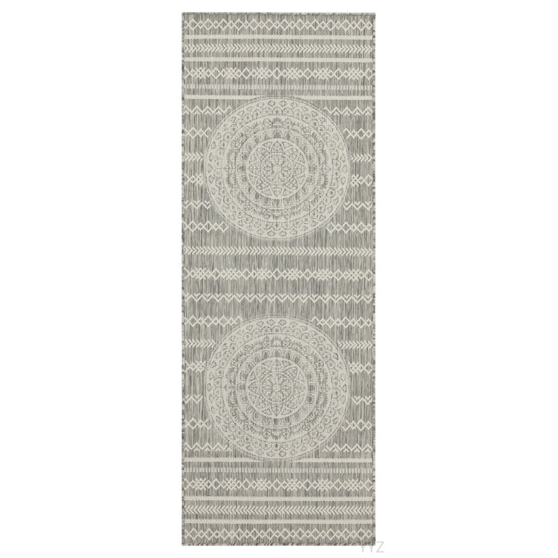 Sunshine GC_HAR2018 Silver 7 Ft. 10 In. X 10 Ft. 3 In. Indoor/Outdoor Area Rug, Rectangle 7'10" x 10'3"