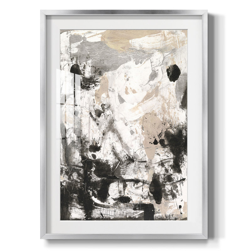 Disarray I - impression encadrée, H 28,5 po x l 20,5 po, Argent argent