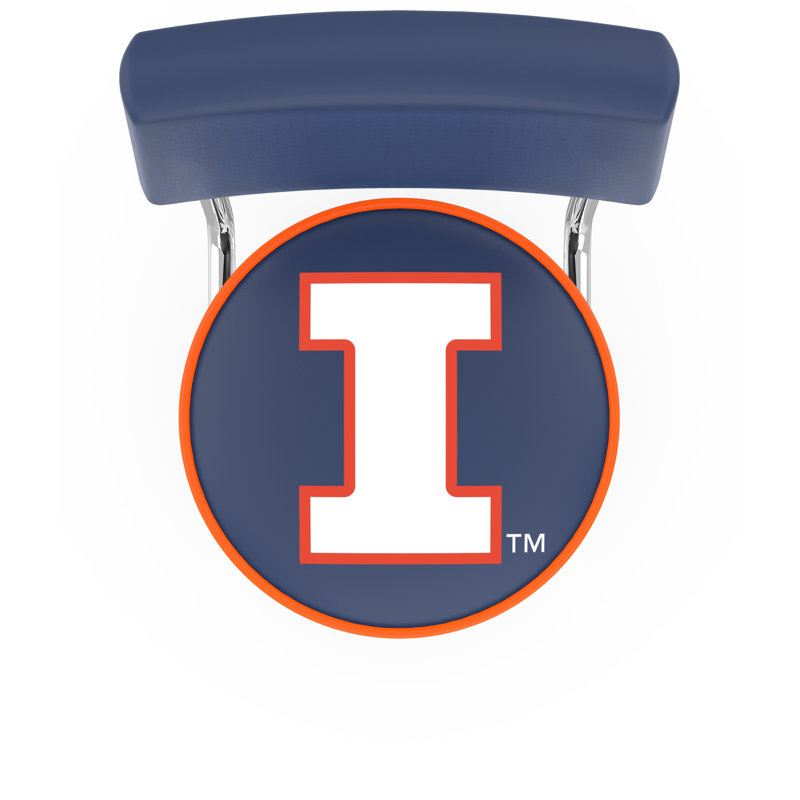 NCAA 30" Swivel Bar Stool, University of Illinois