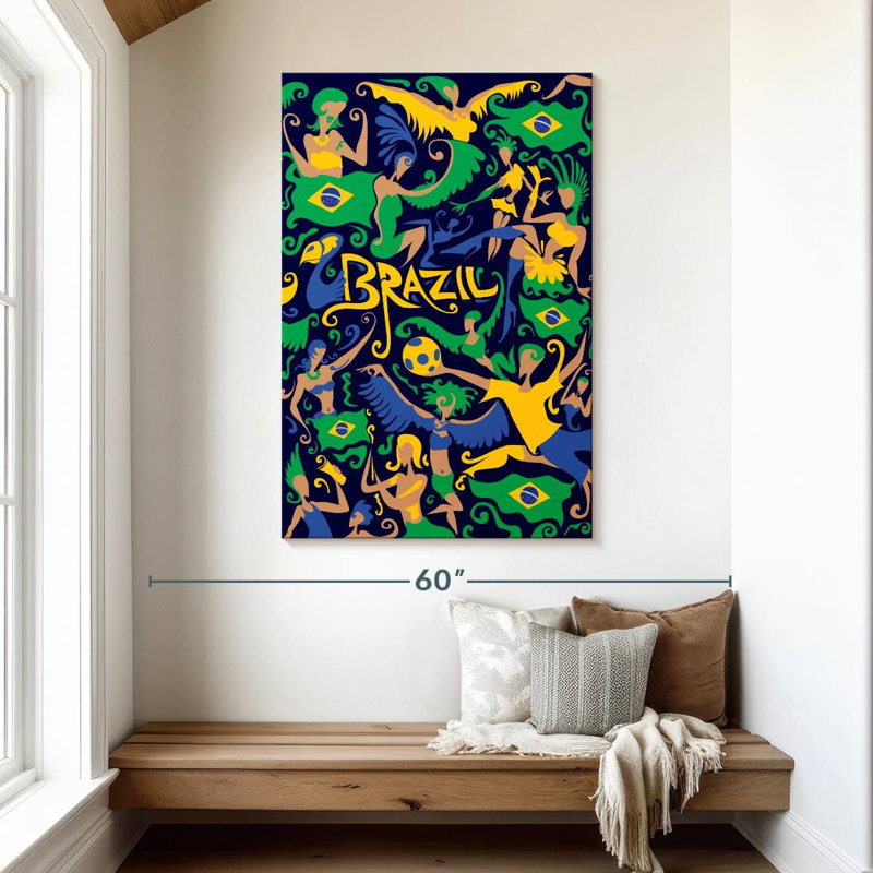 Mardi gras brésilien Nicci, H 48 po x l 32 po