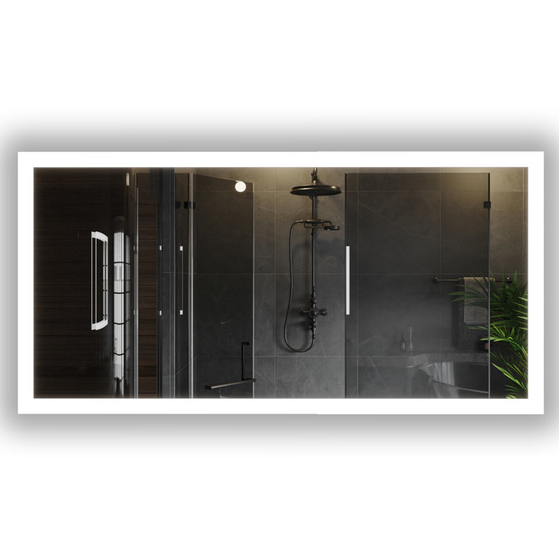 Miroir de salle de bain Gabriella, H 30 po x l 60 po x P 2 po