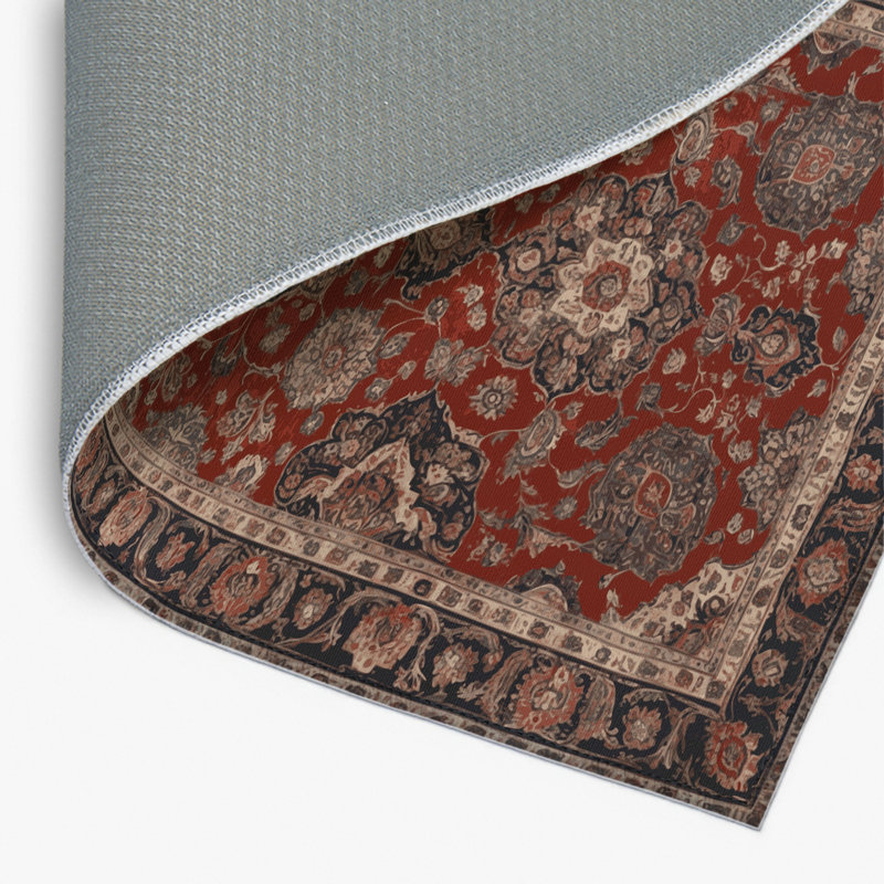 Tapis d'intérieur et d'extérieur brun Persian, Rectangulaire 8 pi x 10 pi
