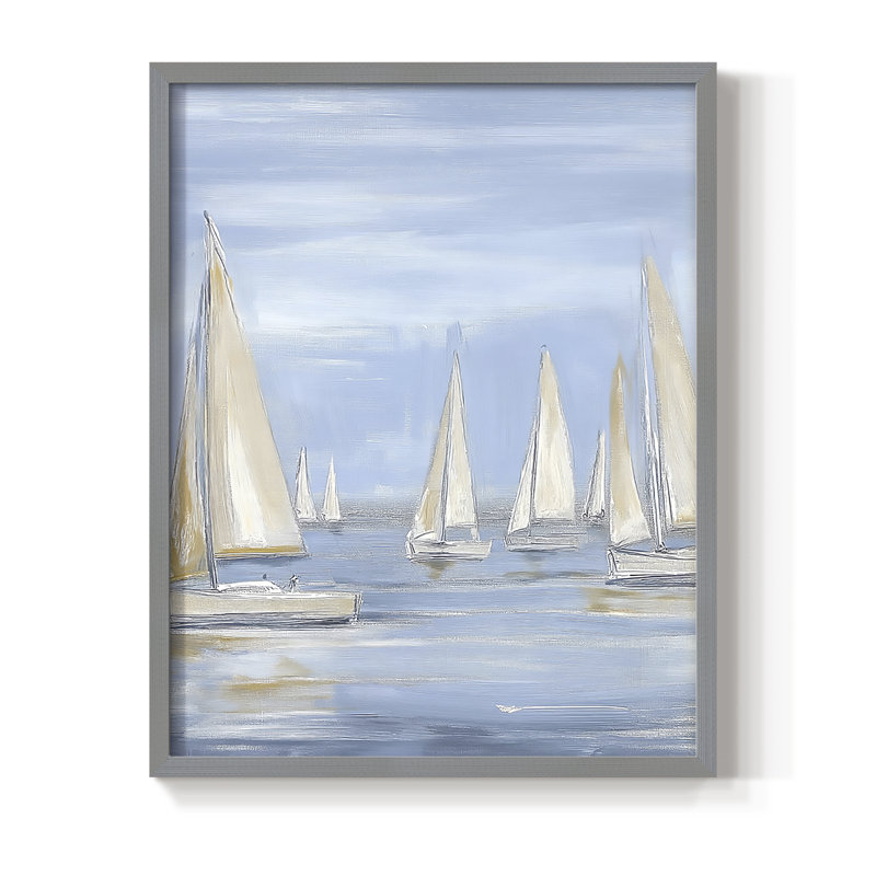 NAUTICAL Series II, reproduction encadrée - bois massif, Gris, H 30 po x l 24 po