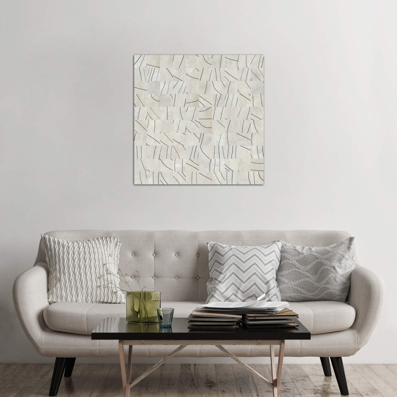 Modern Art - Brushstrokes Cut Into 49 Squares - Wrapped Canvas Print, 93.98 cm H x 93.98 cm W x 3.175 cm D