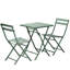 Ensemble bistro 3 pièces de table carrée pliable et chaises-861189385