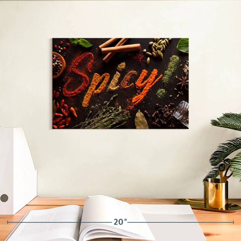 Yarlin Spicy Typography, 8" H x 12" W