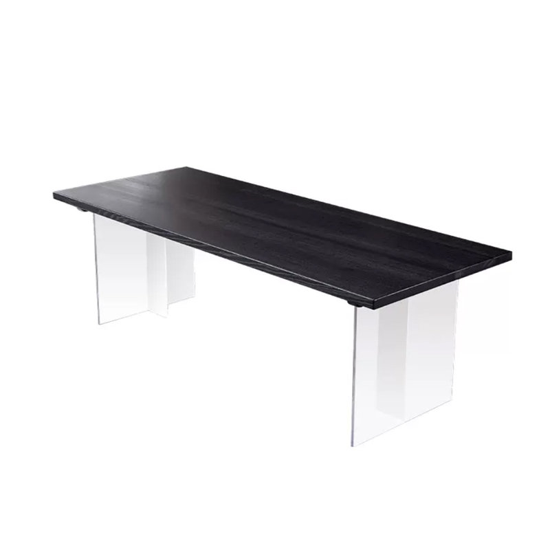 Ash Solid Wood Top Dining Table, 31.49" W x 94.48" L