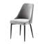 Table à manger à la mode 5 pièces: table rectangulaire et chaises en velours gris en métal avec forme de chaise