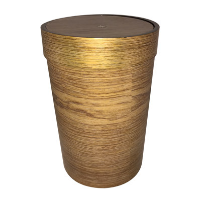 Manufactured Wood Swing Top Rubbish Bin - 8L