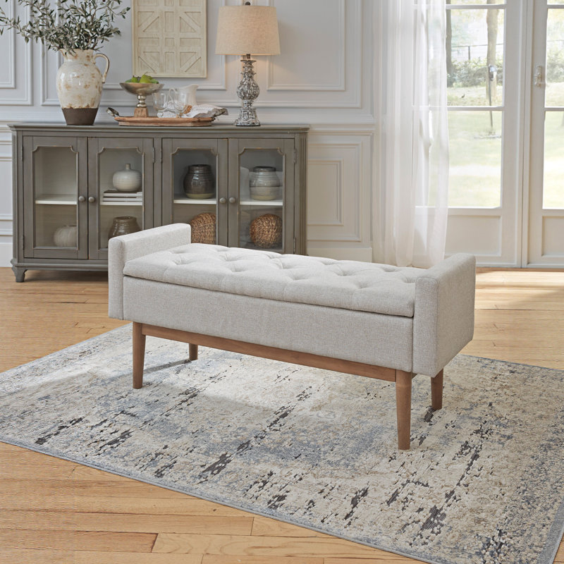 Banc de rangement rembourré Brea